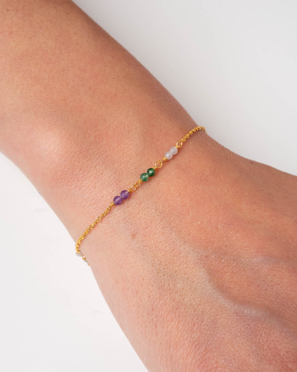 Petit Jardin Armband – multi, vergoldet aus vergoldetem Sterling Silber, Ansicht 2