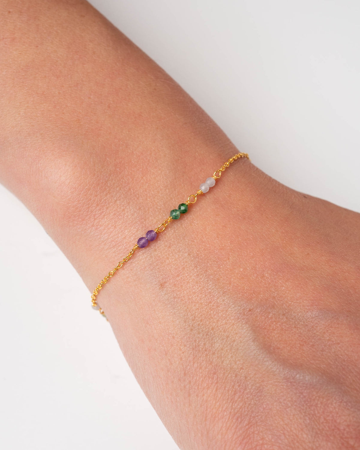 Petit Jardin Armband – multi, vergoldet aus vergoldetem Sterling Silber, Ansicht 2
