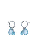 Cry me a river Ohrring – hellblauer Topas aus Sterling Silber mit hellblauem Topas