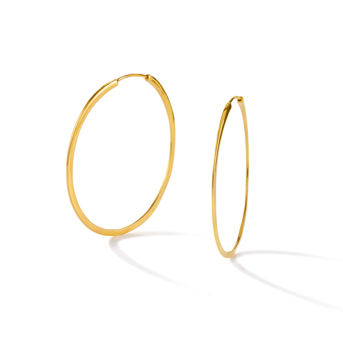Shining Moon Ohrring aus vergoldetem Sterling Silber
