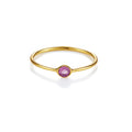 Tiny Love Ring – cozy candy aus vergoldetem Sterling Silber mit pink Turmalin