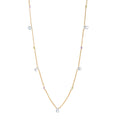 Velvet Garden Kette – light multi aus vergoldetem Sterling Silber mit Amethyst, hellblauem Topas, Peridot