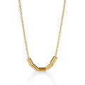 Sleek Serenade Kette aus vergoldetem Sterling Silber