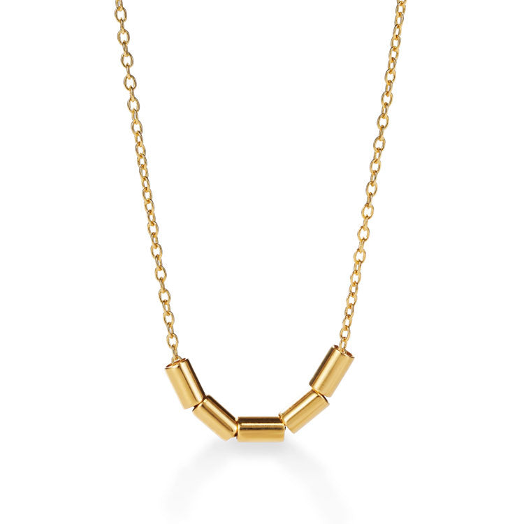 Sleek Serenade Kette aus vergoldetem Sterling Silber