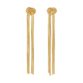 Lucky Knot Ohrring – gold rush aus vergoldetem Sterling Silber
