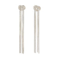 Lucky Knot Ohrring – silver sea aus Sterling Silber