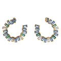 The River aus vergoldetem Sterling Silber mit Turmalin, Topas und Labradorite