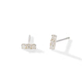 Sweet Lullaby Ohrring – playful white, Silber aus Sterling Silber mit Mondstein