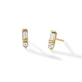 Morning Dew Ohrring – clear as day aus vergoldetem Sterling Silber mit weißem Topas