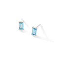 Savoy Ceremony Ohrring – blissful blue, Silber aus Sterling Silber mit hellblauem Topas