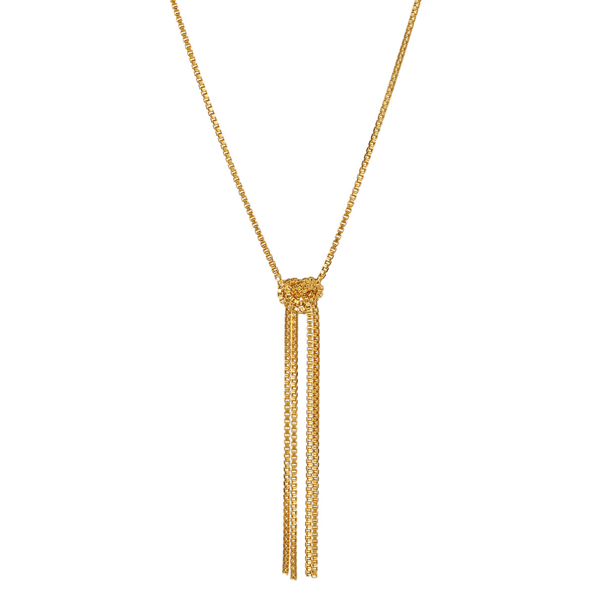 Lucky Knot Kette – gold rush aus vergoldetem Sterling Silber