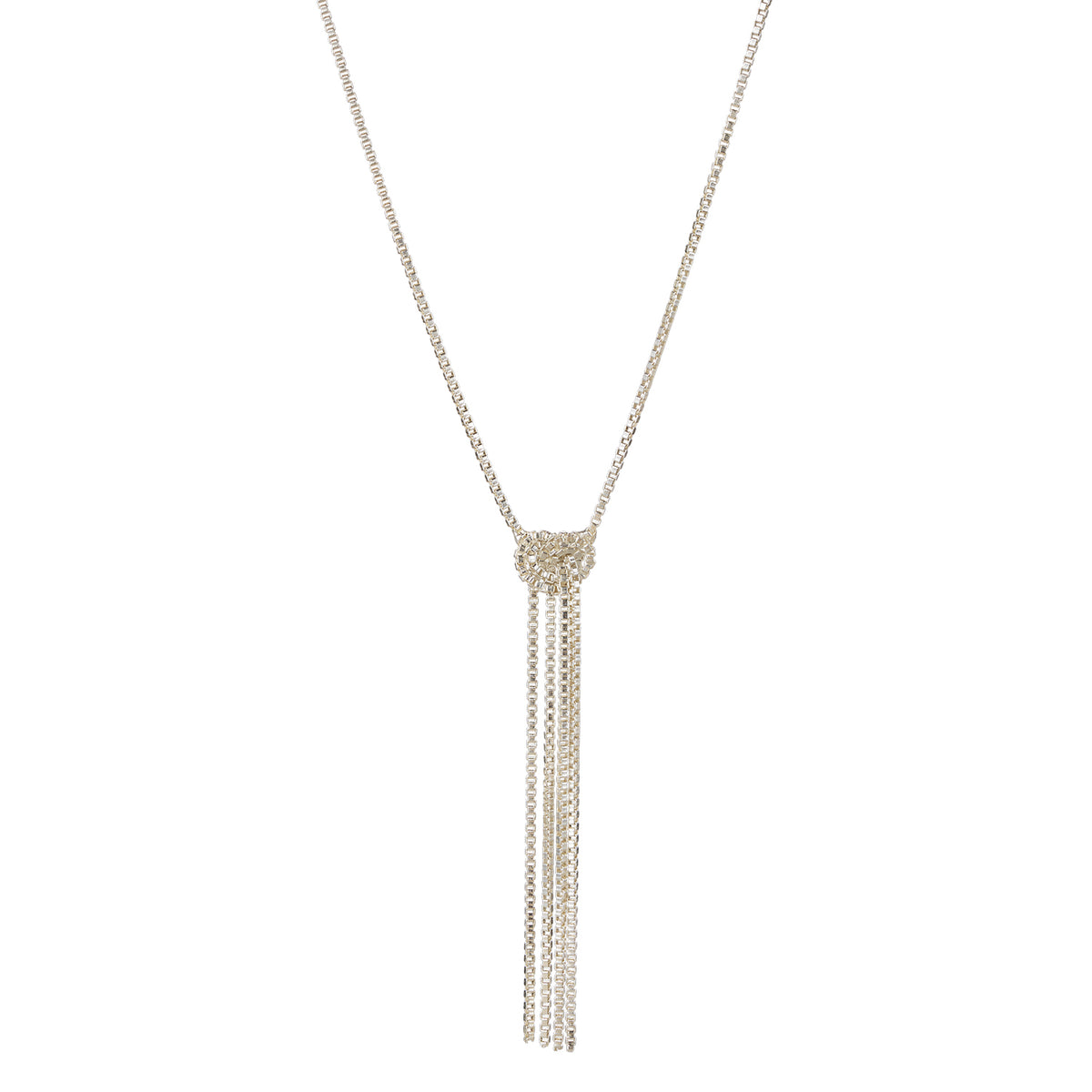 Lucky Knot Kette – silver sea aus Sterling Silber