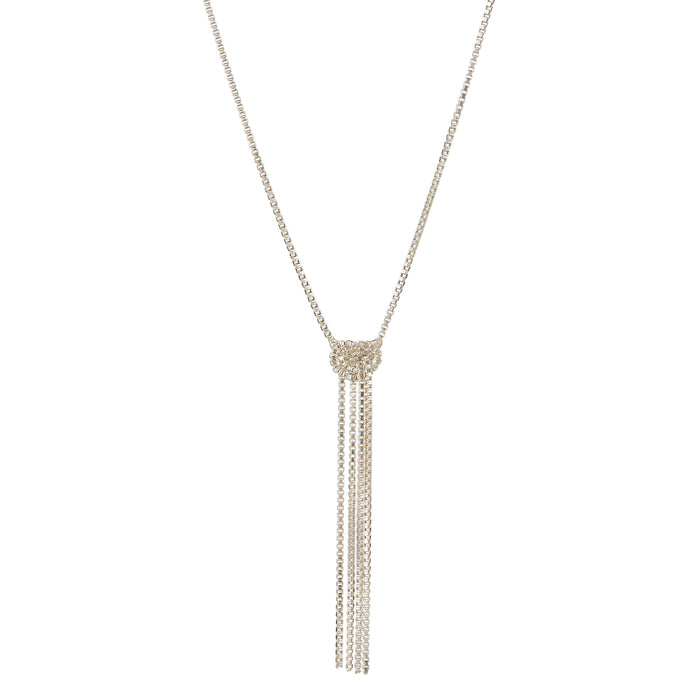 Lucky Knot Kette – silver sea aus Sterling Silber