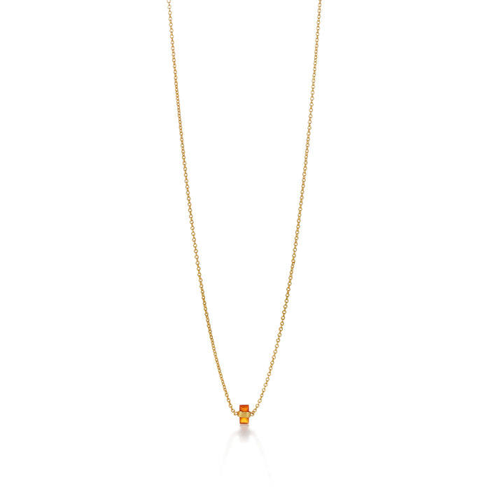 Tiny Melody Kette aus vergoldetem Sterling Silber mit Carneol