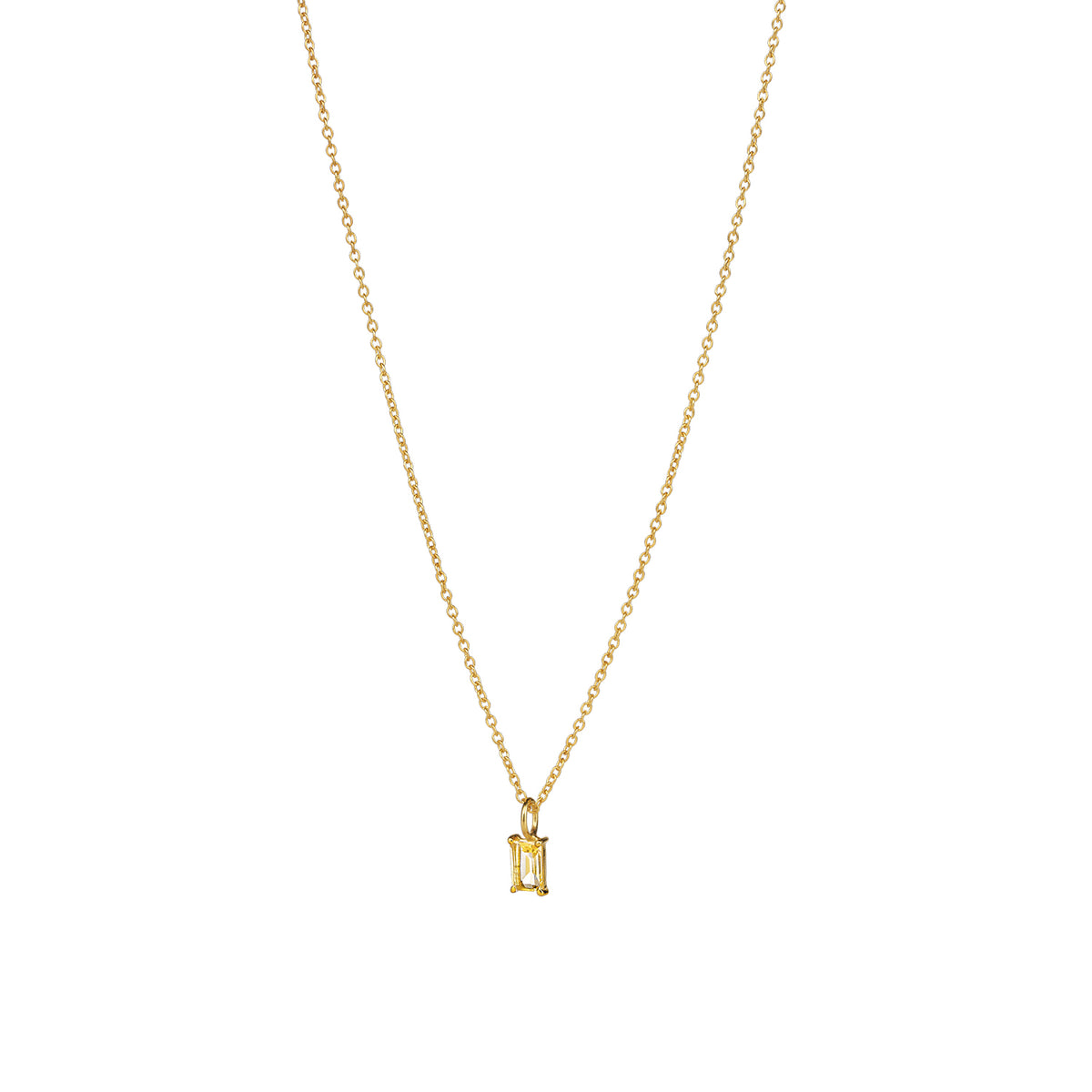 Savoy Ceremony Kette – yummy yellow aus vergoldetem Sterling Silber mit Citrin