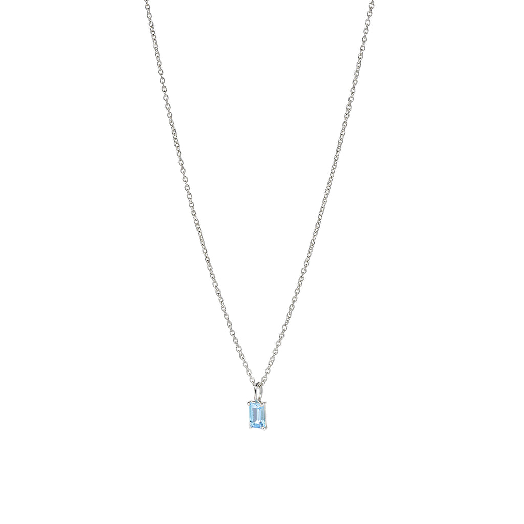 Savoy Ceremony Kette – blissful blue aus Sterling Silber mit hellblauem Topas