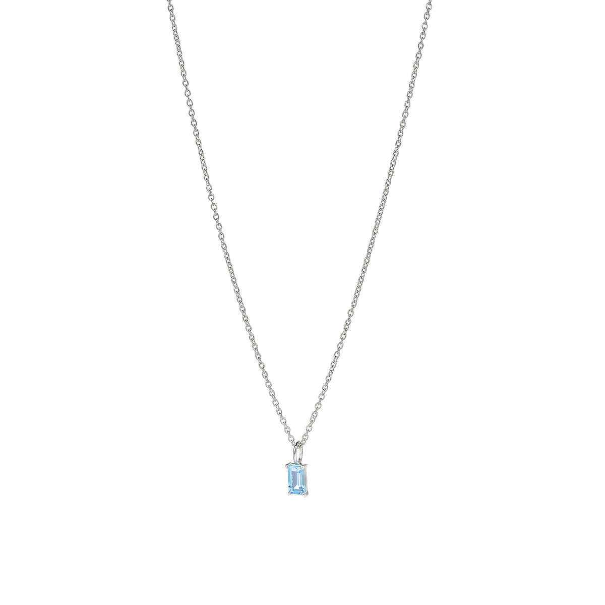 Savoy Ceremony Kette – blissful blue aus Sterling Silber mit hellblauem Topas