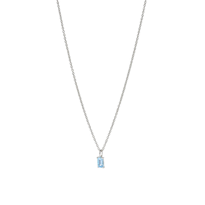 Savoy Ceremony Kette – blissful blue aus Sterling Silber mit hellblauem Topas