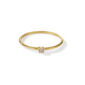 Birdie Ring – clear as day, vergoldet aus vergoldetem Sterling Silber mit weißem Topas
