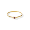 Birdie Ring – cozy candy, vergoldet aus vergoldetem Sterling Silber mit pinkem Turmalin