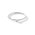 Birdie Ring – blissful blue, Silber aus Sterling Silber mit hellblauem Topas
