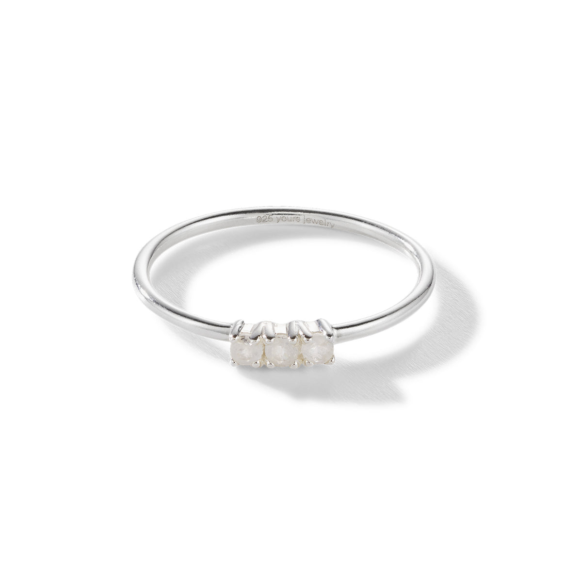 Sweet Lullaby Ring – playful white, Silber aus Sterling Silber mit Mondstein