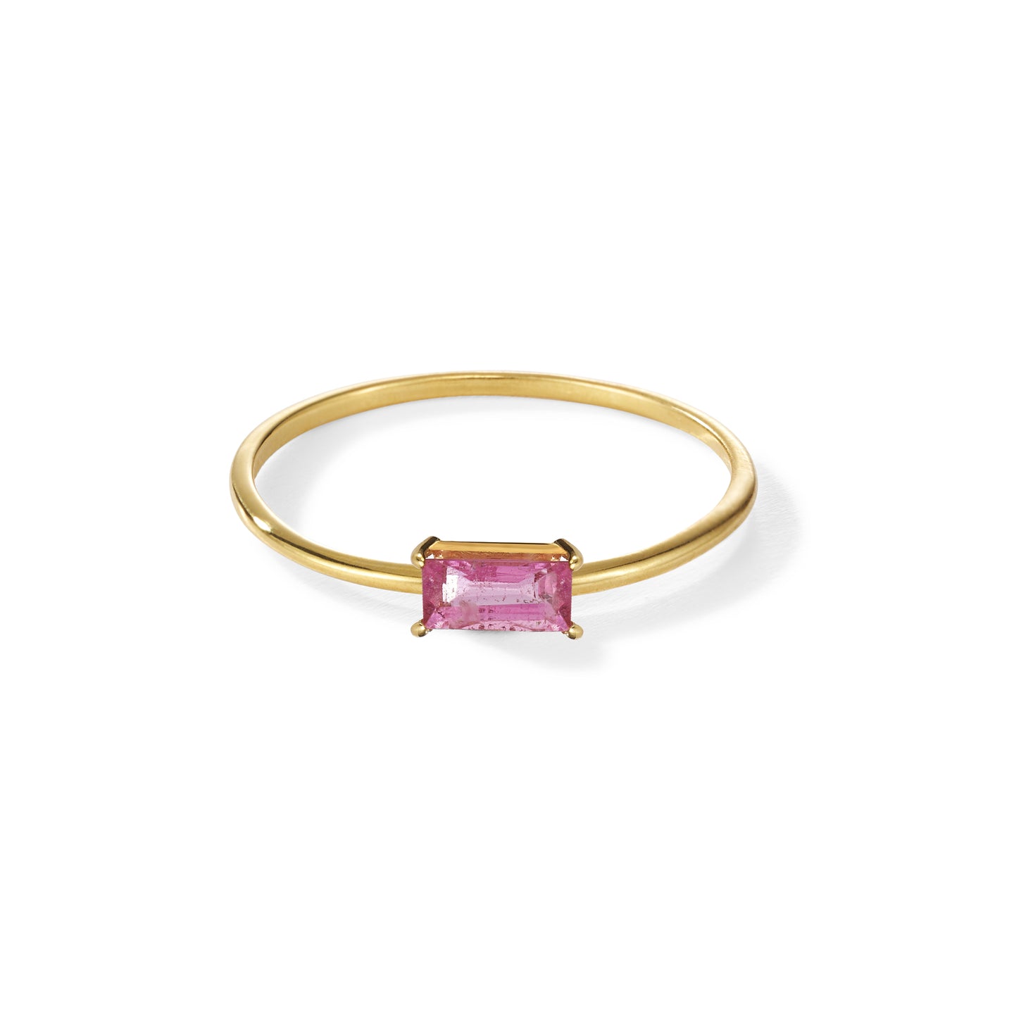 Savoy Ceremony Baguette Schliff Ring Rosa Turmalin | yours.Jewelry