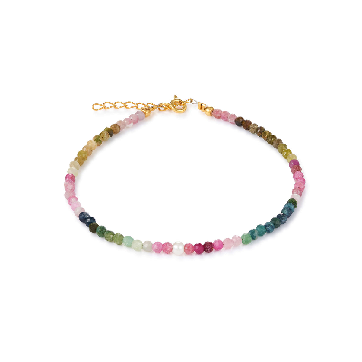 The Gradient Armband aus vergoldetem Sterling Silber mit Turmalin