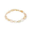 Lemon Tree Armband aus vergoldetem Sterling Silber mit Citrin