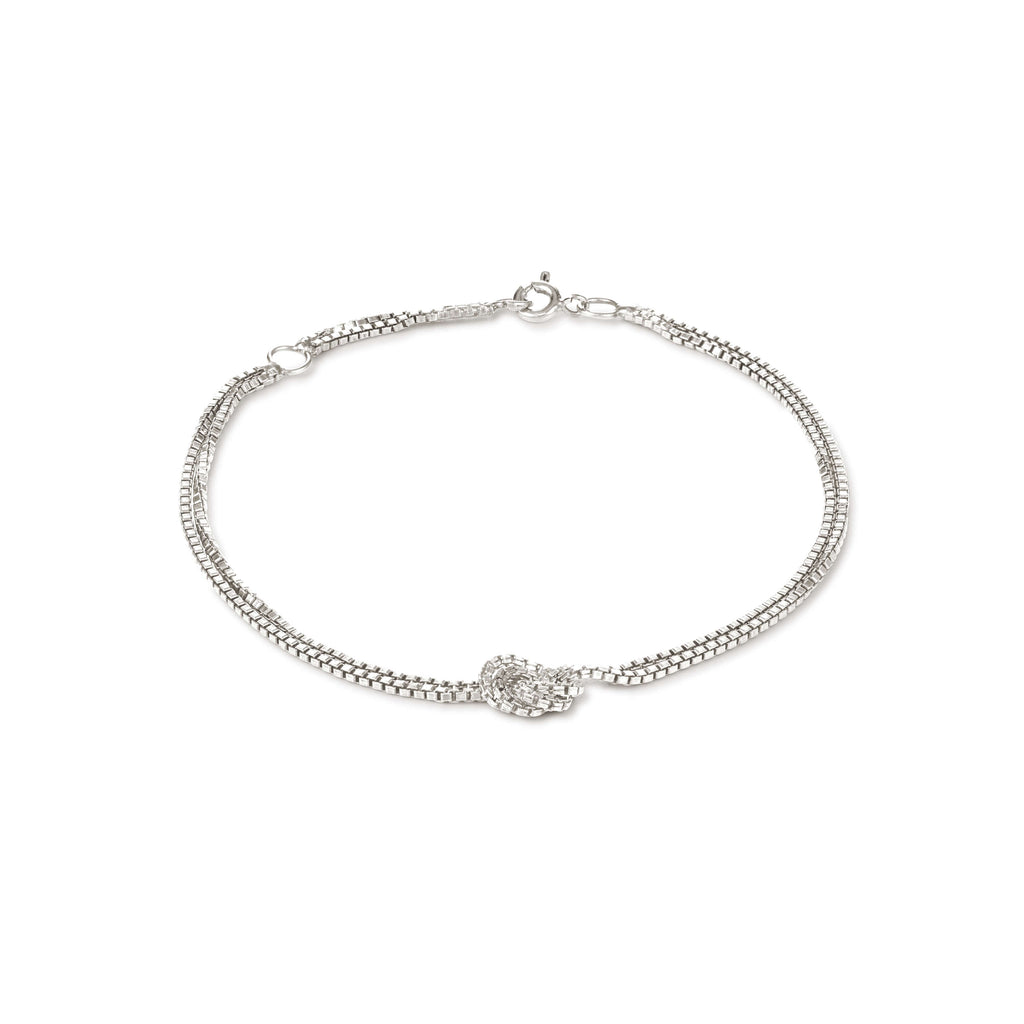 Lucky Knot Armband aus Sterling Silber