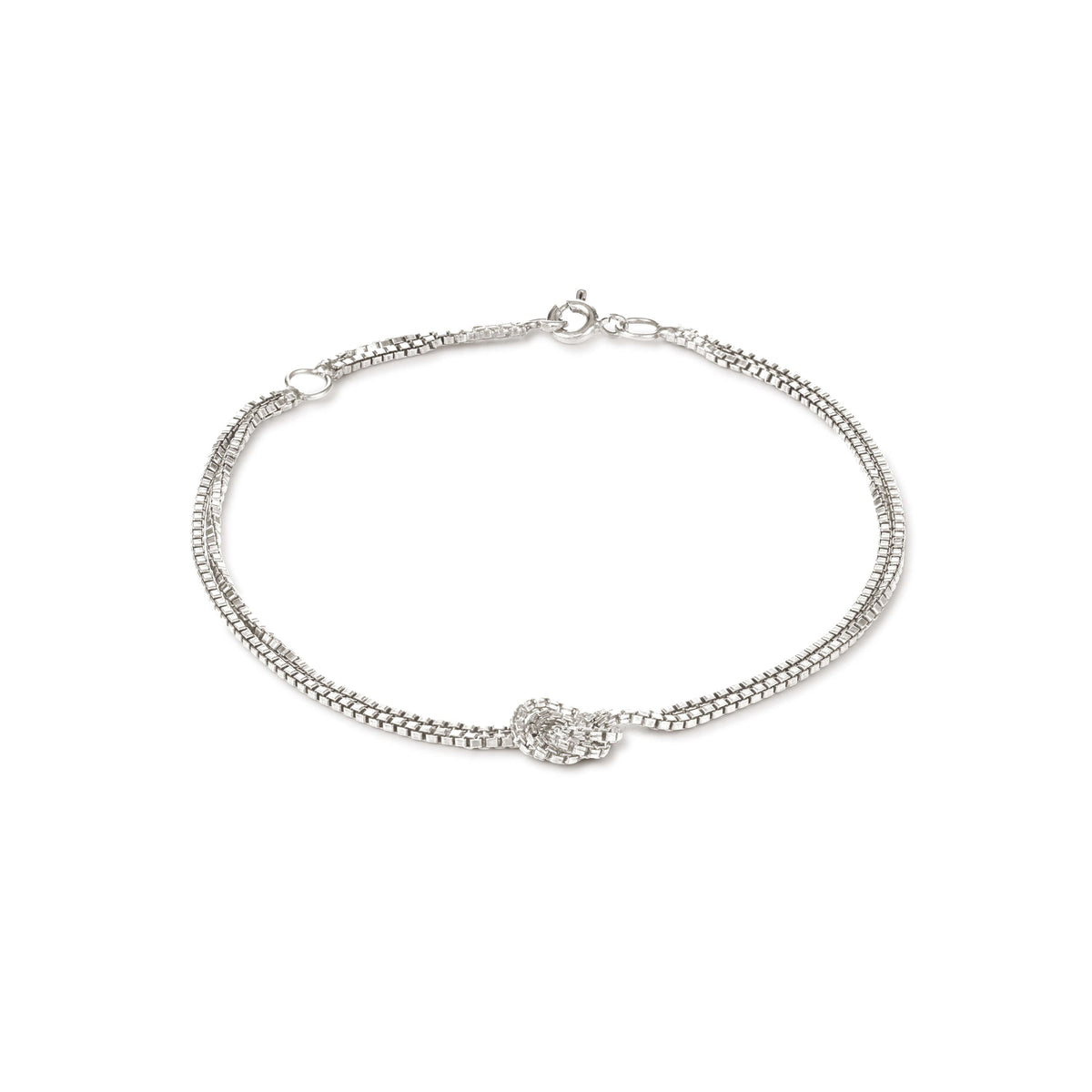 Lucky Knot Armband aus Sterling Silber