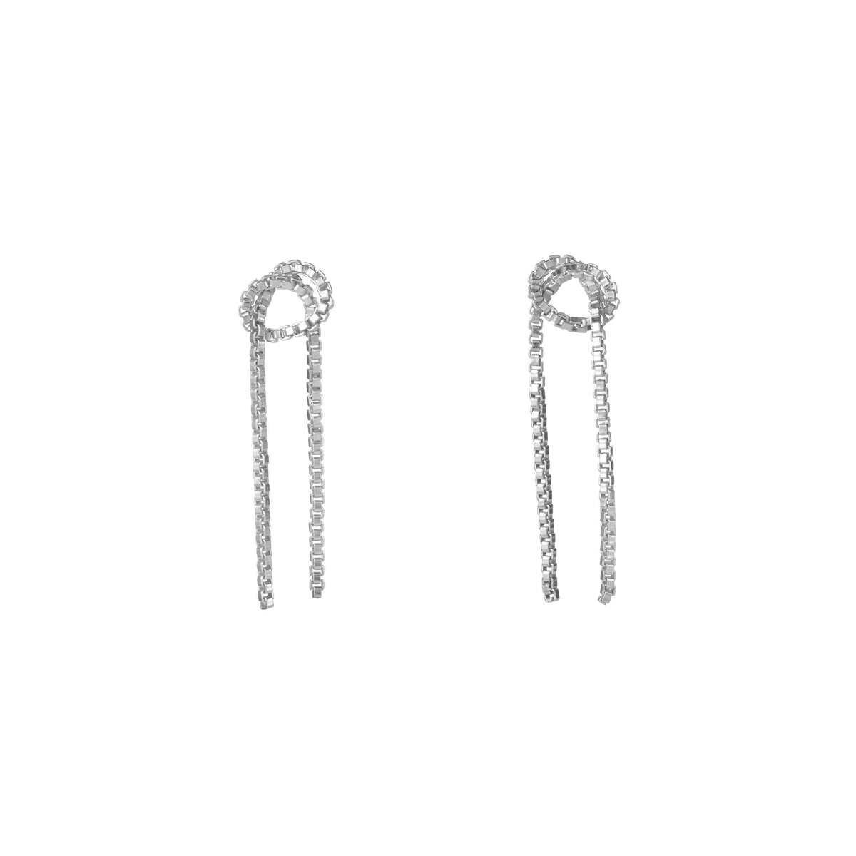 Lucky Knot Ohrring small aus Sterling Silber
