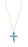 Cruz del Mar Kette – turquise aus vergoldetem Sterling Silber