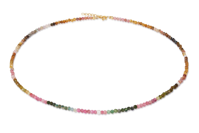 The Gradient Kette aus vergoldetem Sterling Silber mit Turmalin, Perle